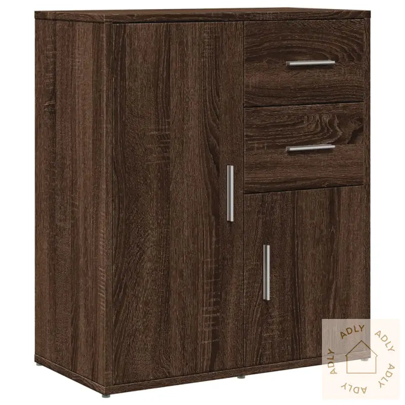 Skjenk Brun Eik 60X31X70 Cm Konstruert Tre