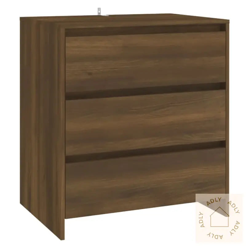 Skjenk Brun Eik 70X41X75 Cm Konstruert Tre