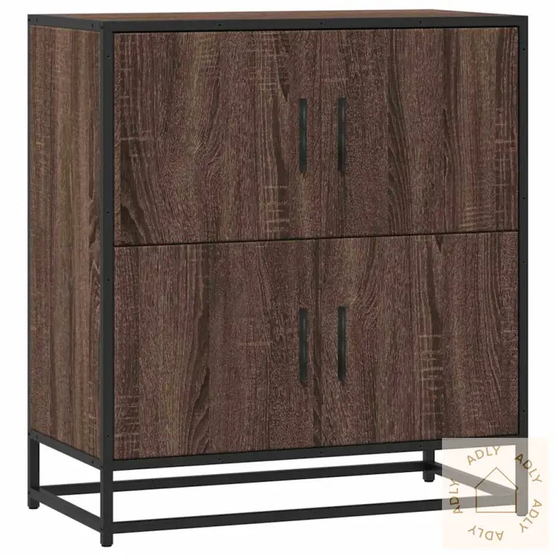 Skjenk Brun Eik 68X35X76 Cm Konstruert Tre