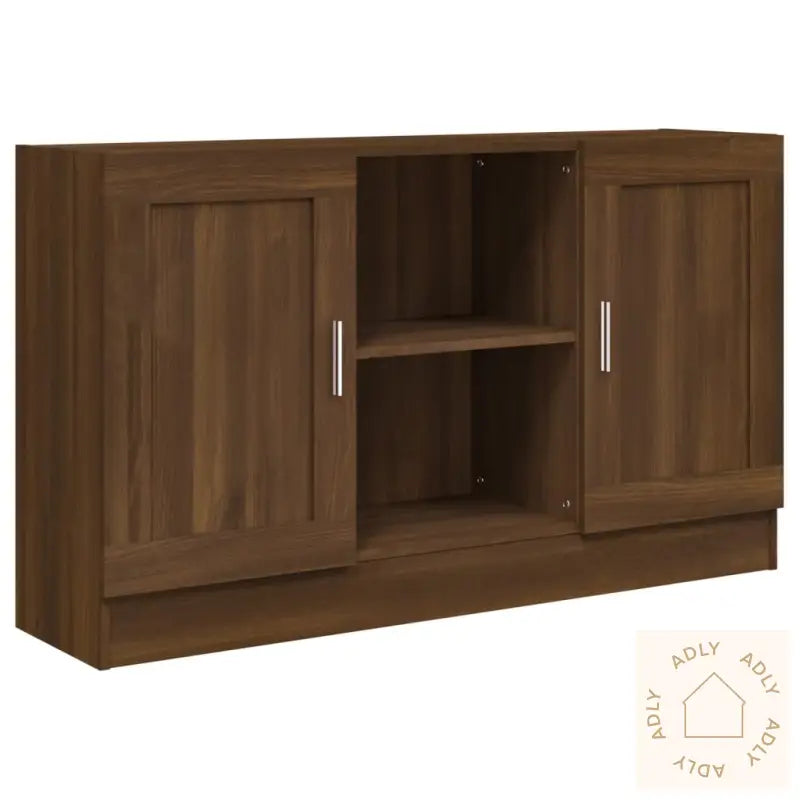 Skjenk Brun Eik 120X30,5X70 Cm Konstruert Tre