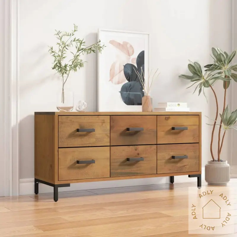 Skjenken Brun 110X30X45 Cm Heltre Furu