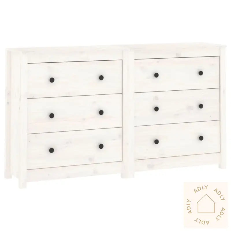 Skjenk Hvit 140X35X80 Cm Heltre Furu