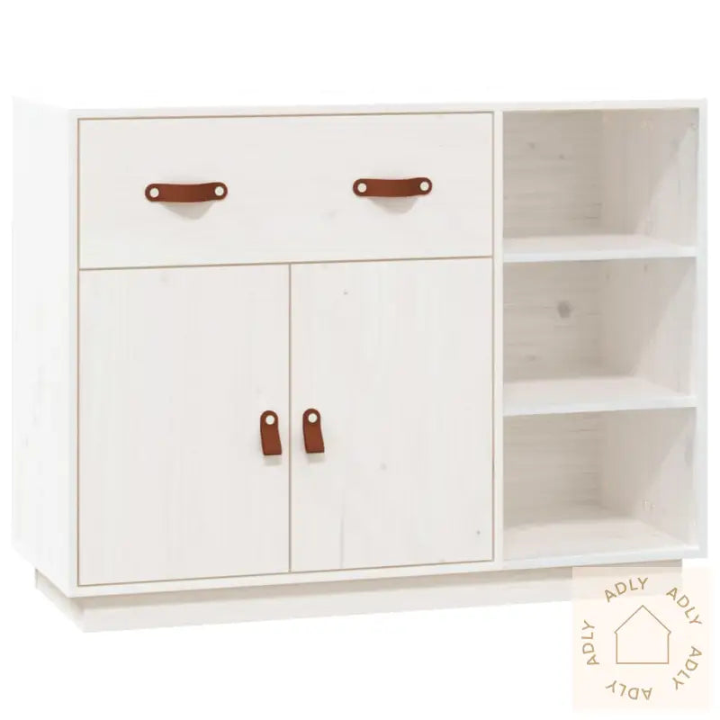 Skjenk Hvit 98,5X40X75 Cm Heltre Furu