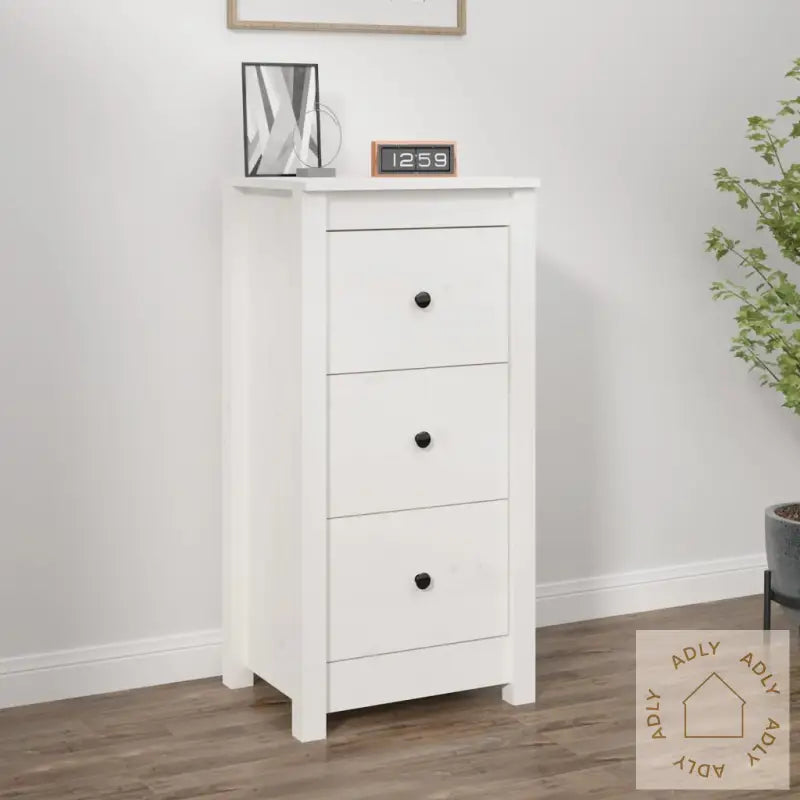 Skjenk Hvit 40X35X80 Cm Heltre Furu