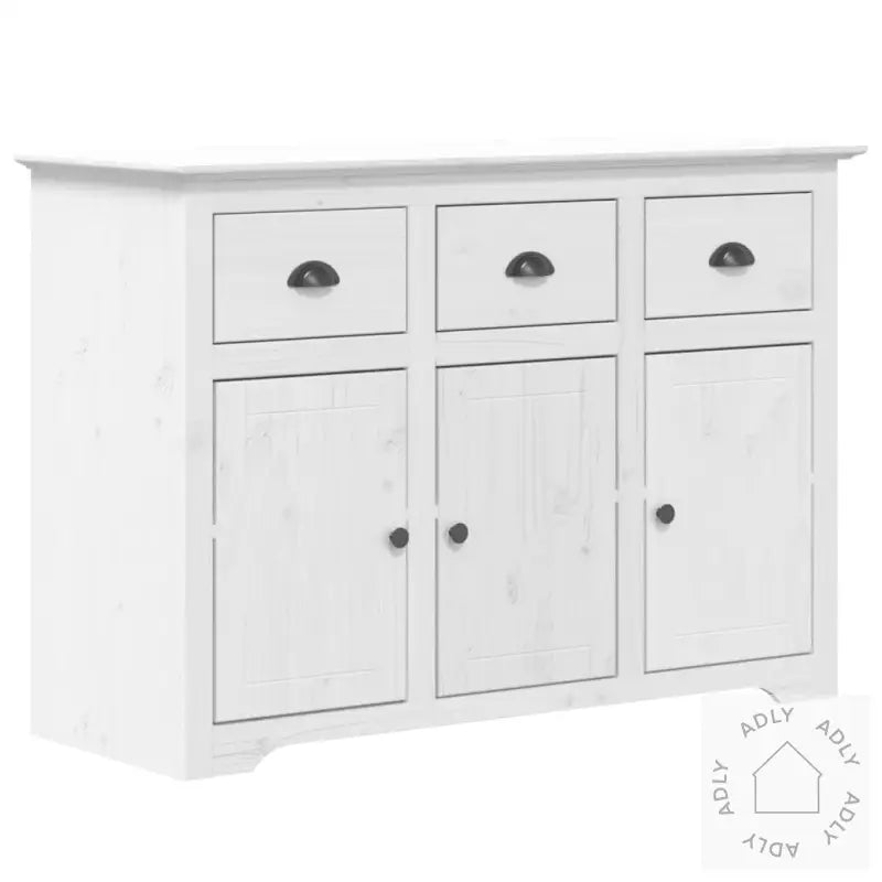 Garderobe Bodo Hvit 115,5X44X80 Cm Heltre Furu