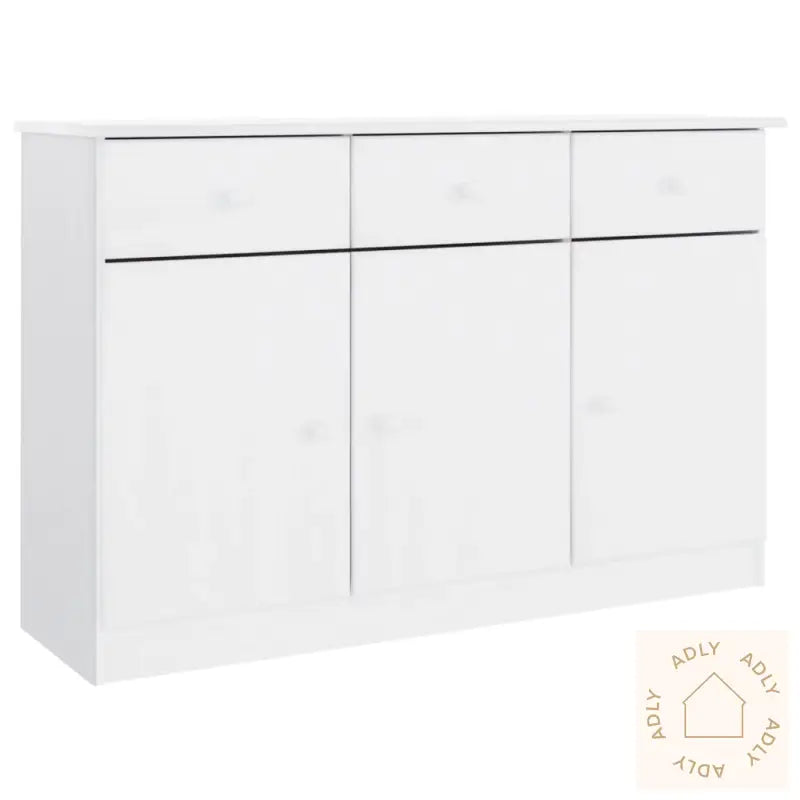 Skjenk Alta Hvit 112X35X73 Cm Heltre Furu