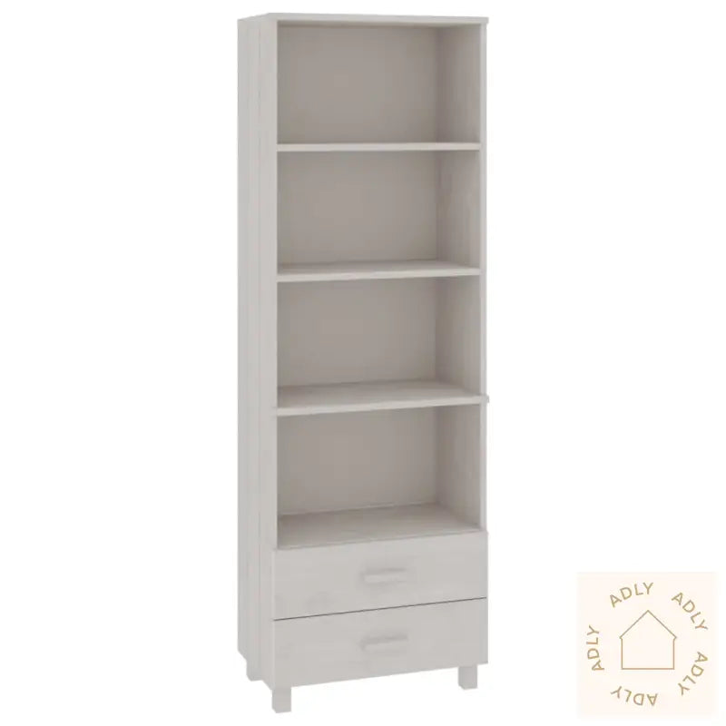 Highboard Hamar Hvit 60X35X180 Cm Heltre Furu