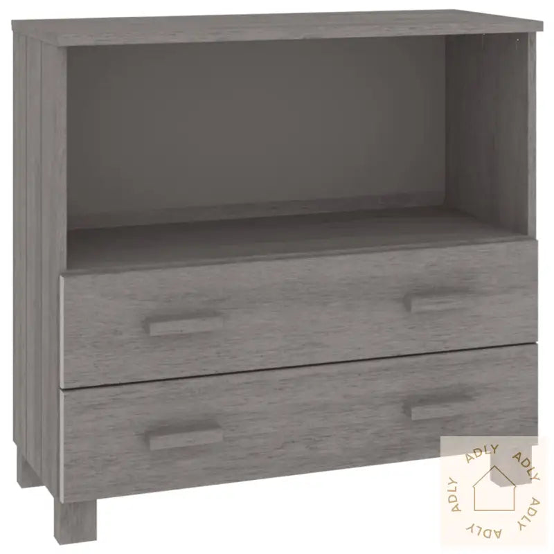 Skjenk Hamar Lysegrå 85X35X80 Cm Heltre Furu