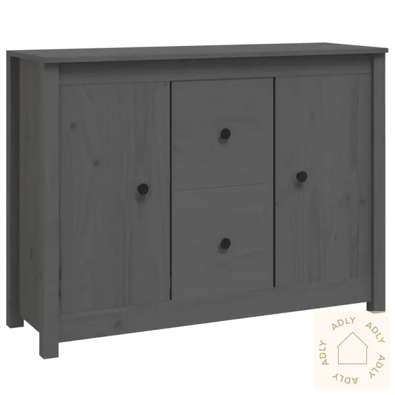 Skjenk Grå 100X35X74 Cm Heltre Furu
