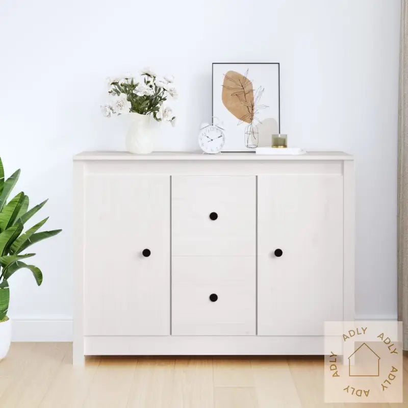 Skjenk Hvit 100X35X74 Cm Heltre Furu