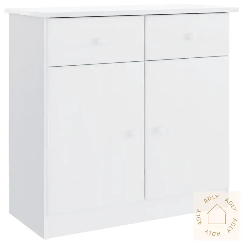 Skjenk Alta Hvit 77X35X73 Cm Heltre Furu