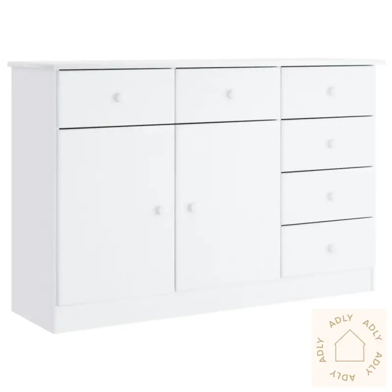 Skjenk Alta Hvit 112X35X73 Cm Heltre Furu