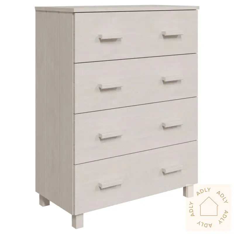 Skjenk Hamar Hvit 79X40X103,5 Cm Heltre Furu