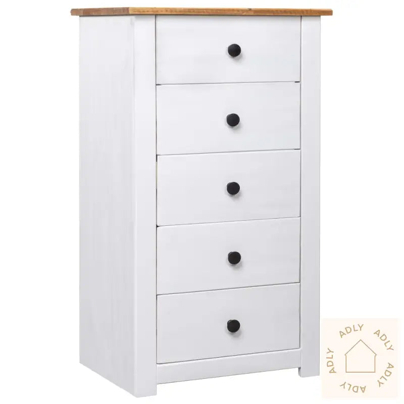 Skjenk Hvit 46X40X89 Cm Furu Panama Range