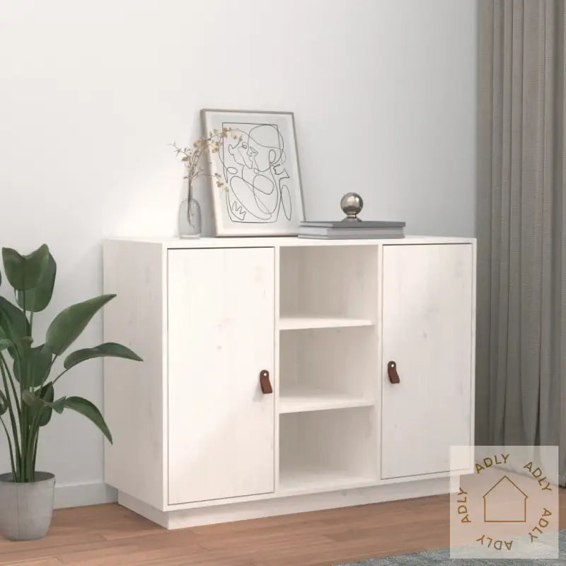 Skjenk Hvit 100X40X75 Cm Heltre Furu