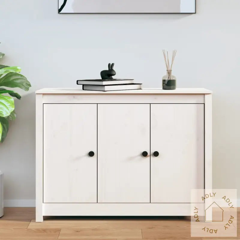 Skjenk Hvit 100X35X74 Cm Heltre Furu