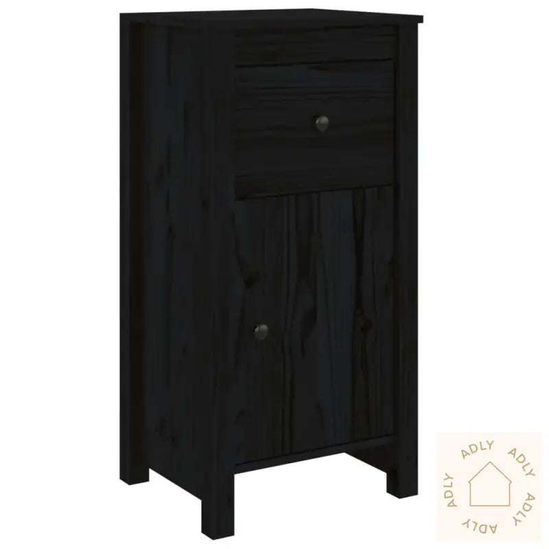 Skjenk Svart 40X35X80 Cm Heltre Furu