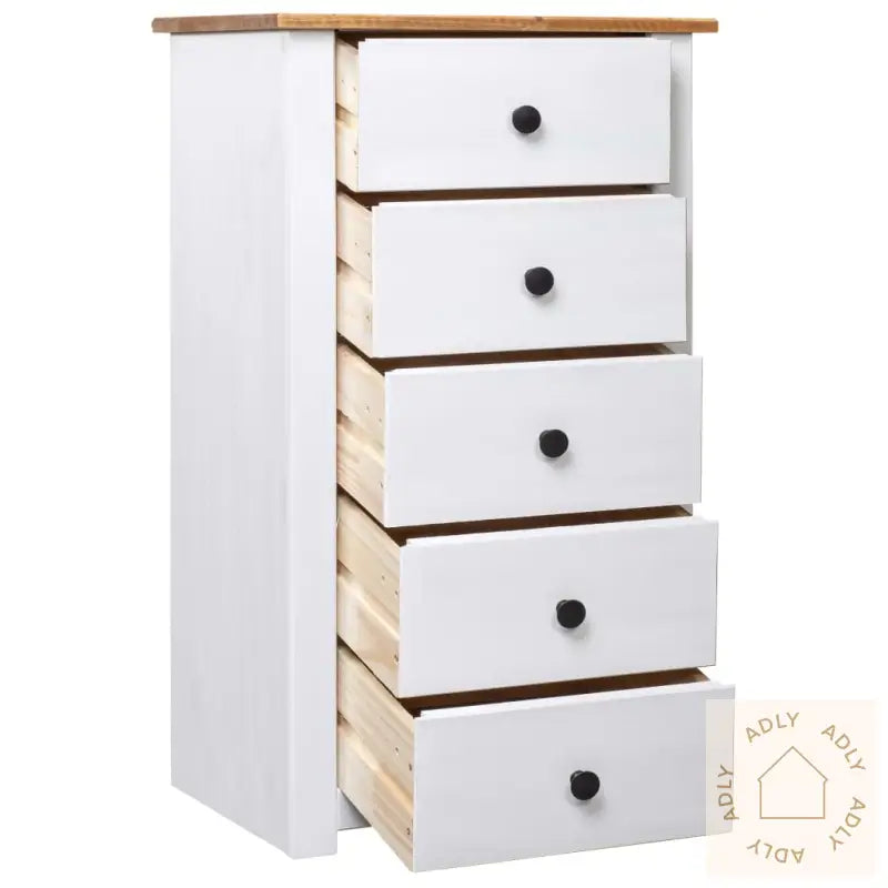 Skjenk Hvit 46X40X89 Cm Furu Panama Range