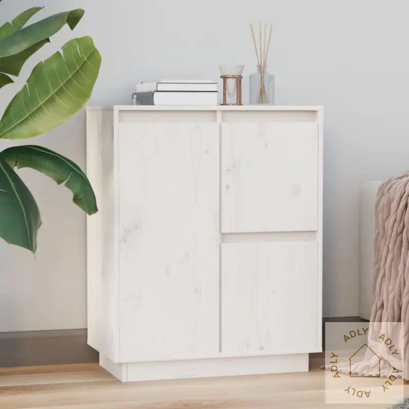 Skjenk Hvit 60X34X75 Cm Heltre Furu