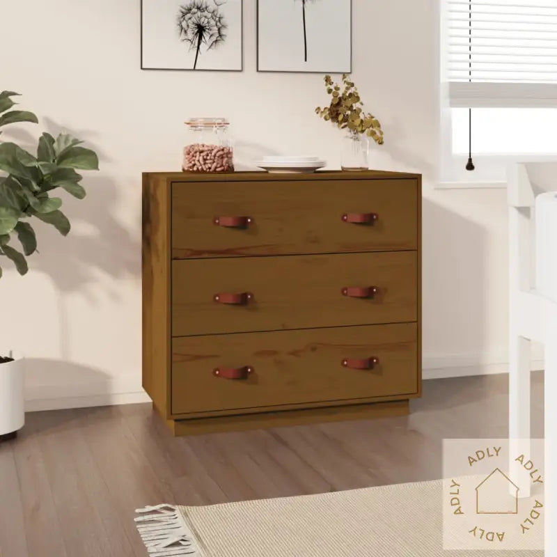 Skjenk Honningbrun 80X40X75 Cm Heltre Furu