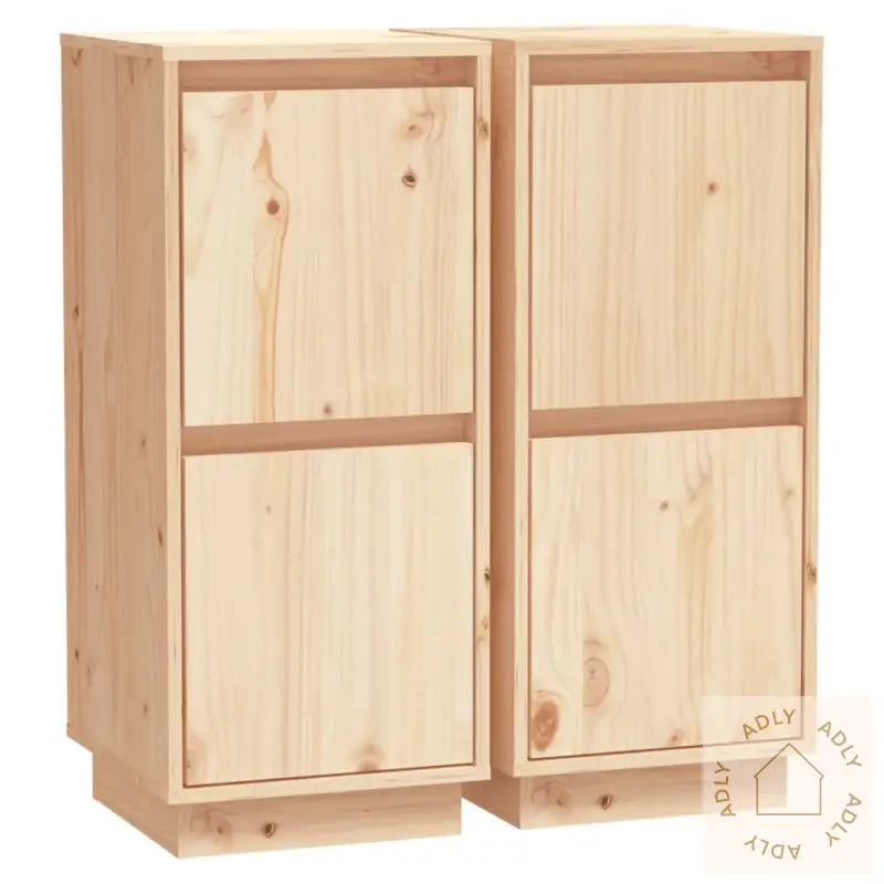 Skjenker 2 Stk 31,5X34X75 Cm Heltre Furu
