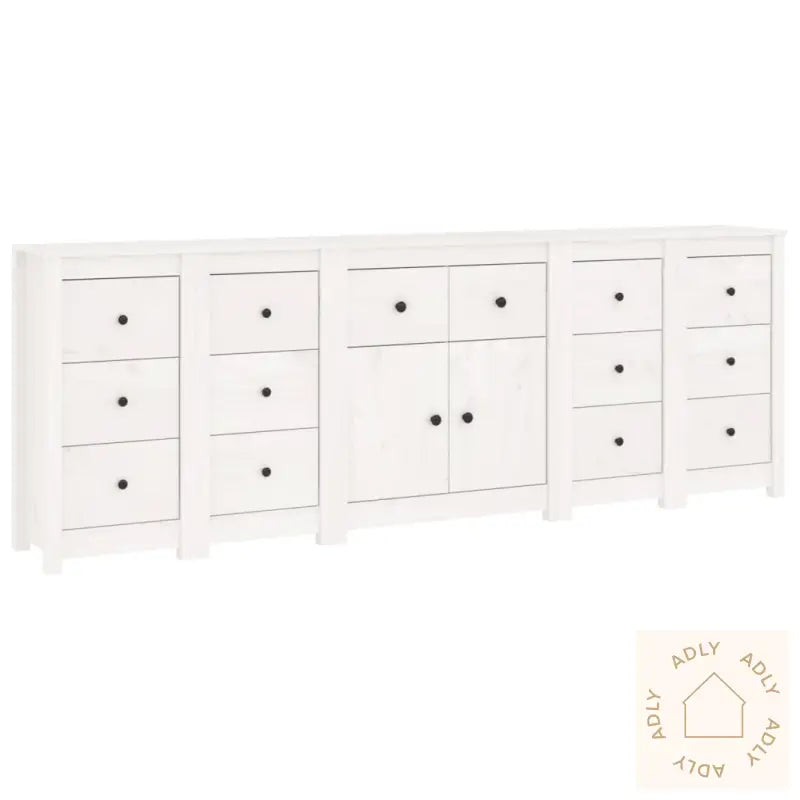 Skjenk Hvit 230X35X80 Cm Heltre Furu