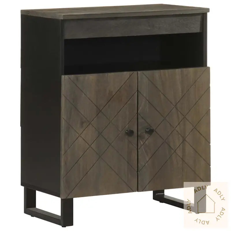 Skjenk Svart 60X33X75 Cm Heltre Mango