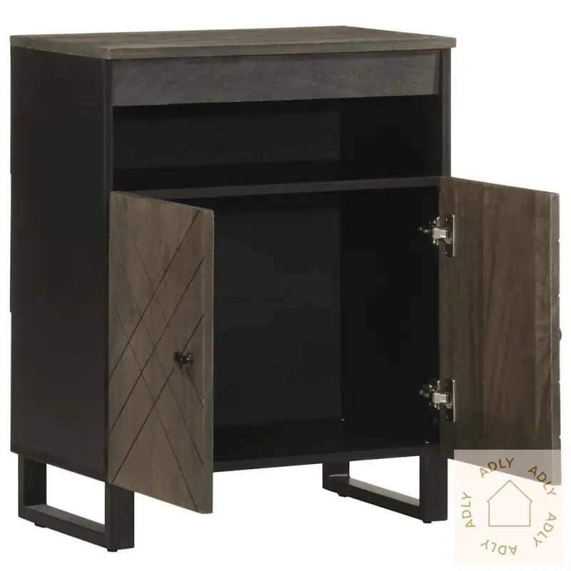 Skjenk Svart 60X33X75 Cm Heltre Mango