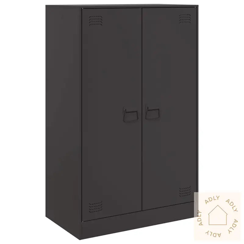 Skjenk Svart 67X39X107 Cm Stål