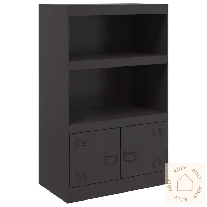 Skjenk Svart 67X39X107 Cm Stål