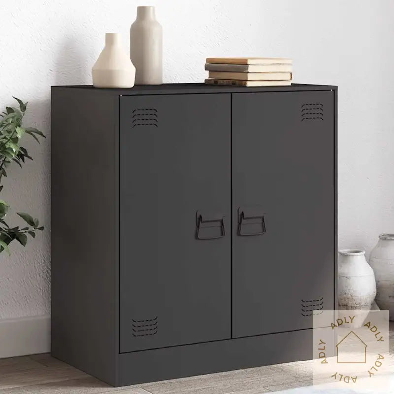 Skjenk Svart 67X39X73 Cm Stål