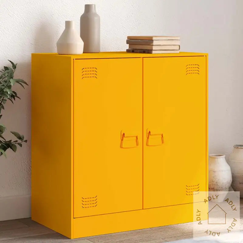 Skjenk Sennepsgul 67X39X73 Cm Stål