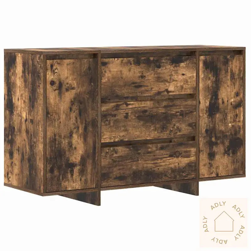 Skap Røkt Eik 120X41X75 Cm Konstruert Tre
