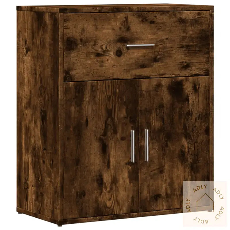Skjenk Røkt Eik 60X31X70 Cm Konstruert Tre