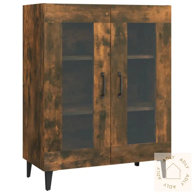 Skjenk Røkt Eik 69,5X34X90 Cm Konstruert Tre