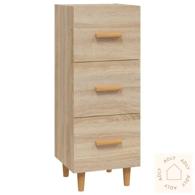 Skjenk Sonoma Eik 34,5X34X90 Cm Konstruert Tre