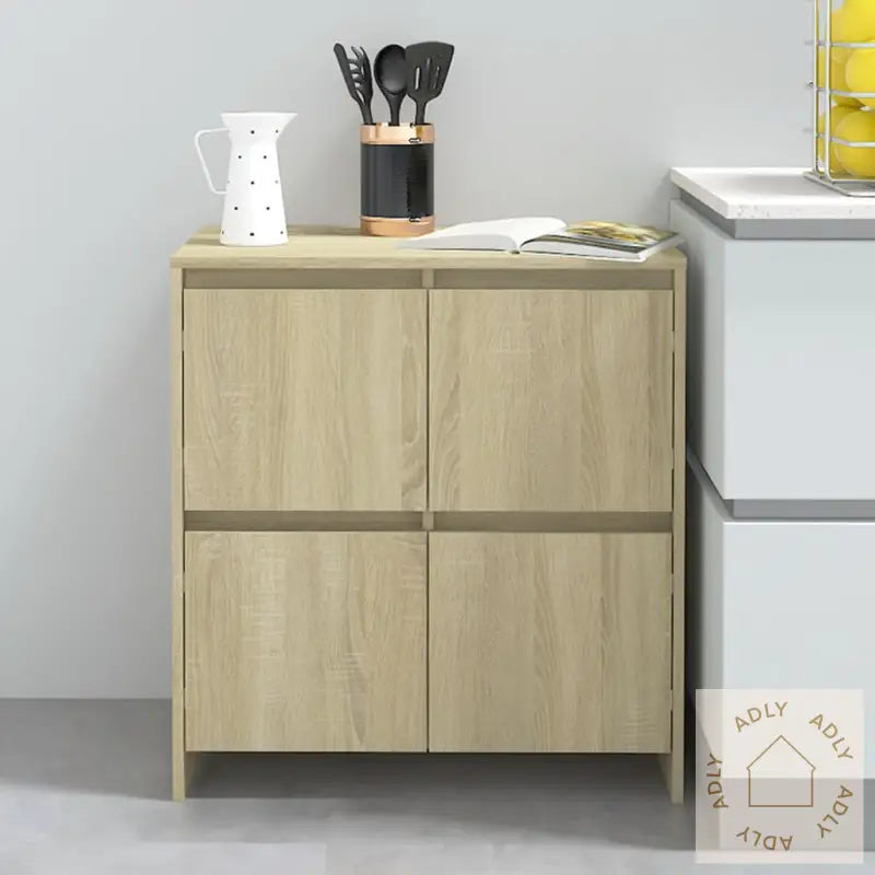 Skjenk Sonoma Eik 70X41X75 Cm Konstruert Tre
