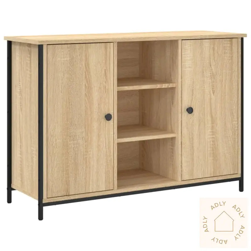 Skjenk Sonoma Eik 100X35X70 Cm Konstruert Tre
