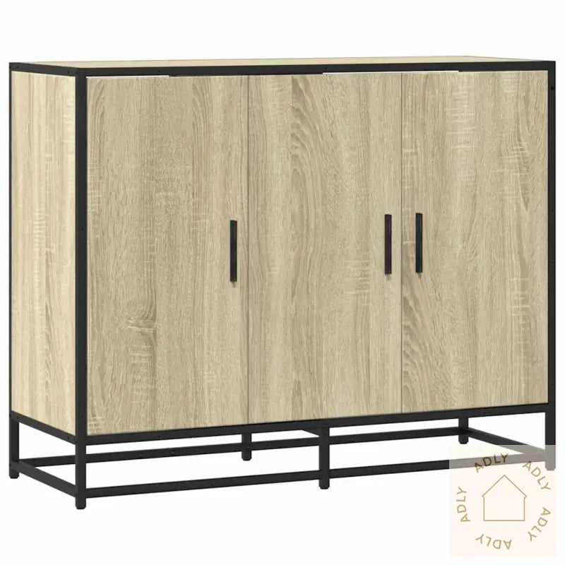 Skjenk Sonoma Eik 94X35X76 Cm Konstruert Tre