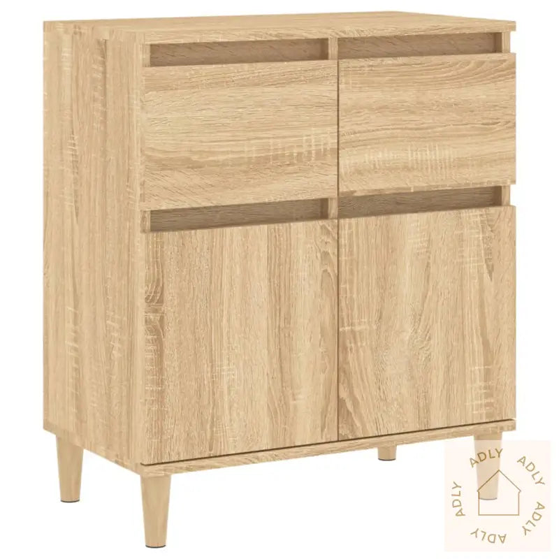 Skjenk Sonoma Eik 60X35X70 Cm Konstruert Tre