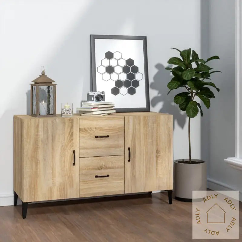 Skjenk Sonoma Eik 100X36X60 Cm Konstruert Tre