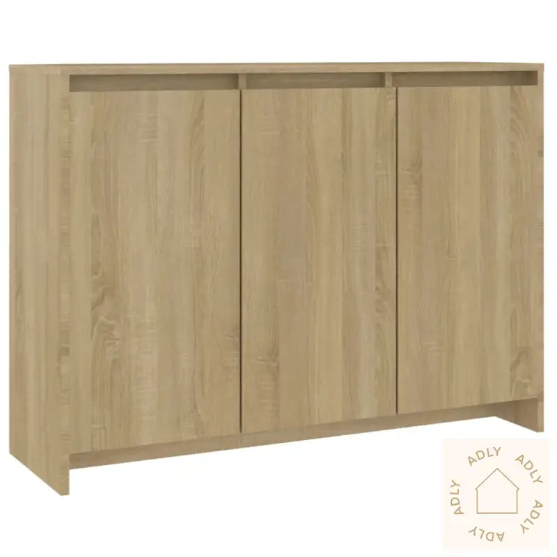 Skjenk Sonoma Eik 102X33X75 Cm Konstruert Tre