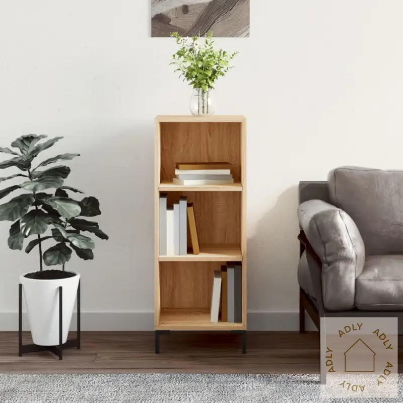Skjenk Sonoma Eik 34,5X32,5X90 Cm Konstruert Tre