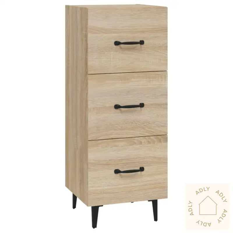 Skjenk Sonoma Eik 34,5X34X90 Cm Konstruert Tre