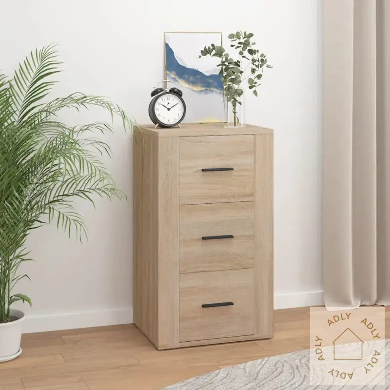 Skjenk Sonoma Eik 40X33X70 Cm Konstruert Tre