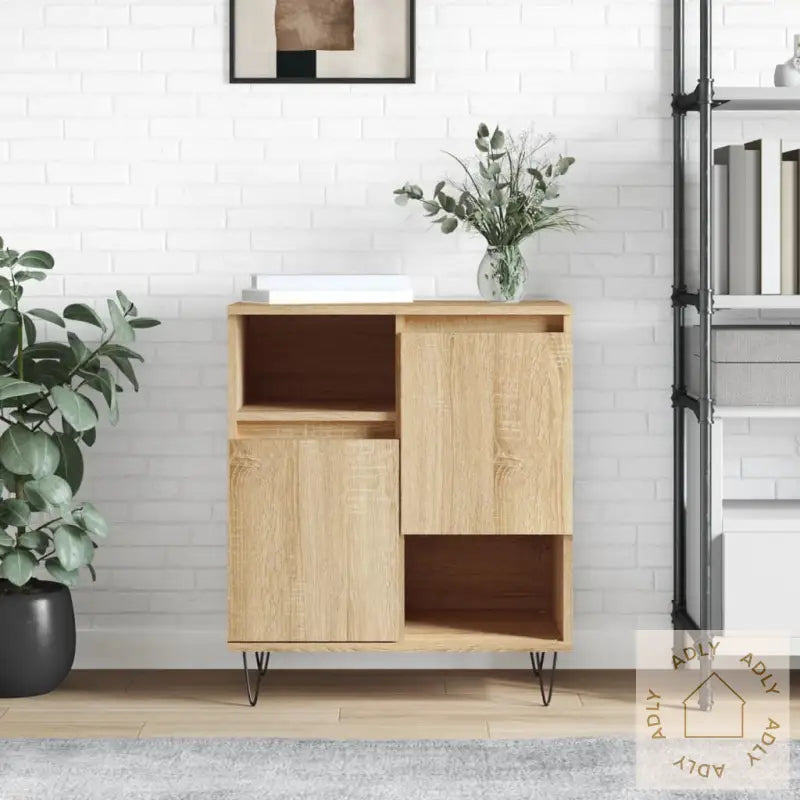 Skjenk Sonoma Eik 60X35X70 Cm Konstruert Tre