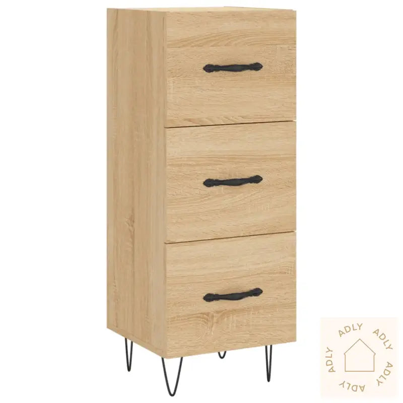 Skjenk Sonoma Eik 34,5X34X90 Cm Konstruert Tre