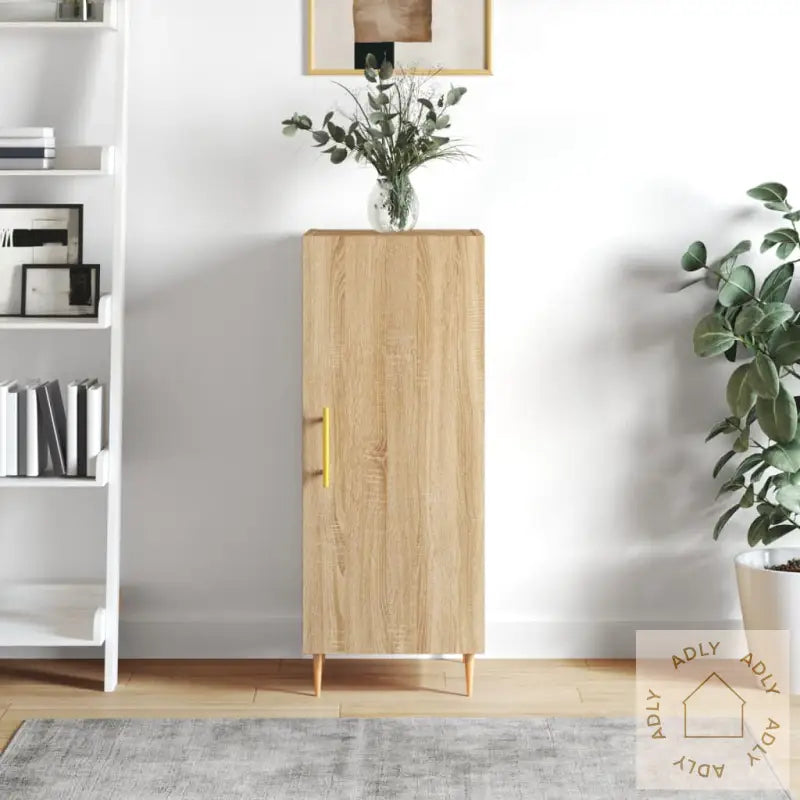 Skjenk Sonoma Eik 34,5X34X90 Cm Konstruert Tre