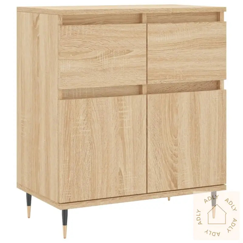 Skjenk Sonoma Eik 60X35X70 Cm Konstruert Tre