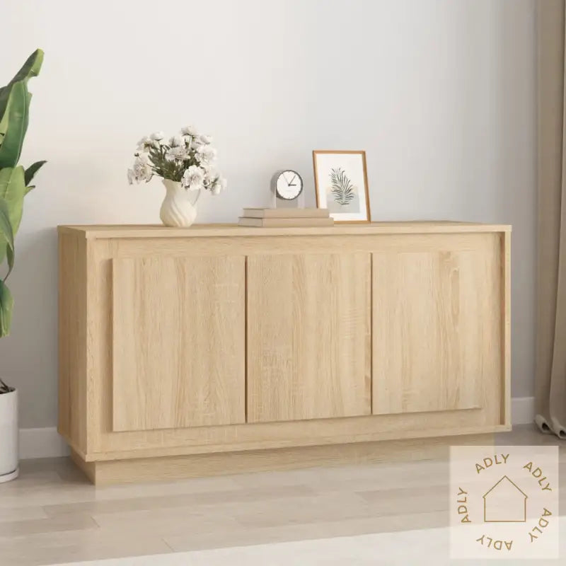 Skjenk Sonoma Eik 102X35X55 Cm Konstruert Tre
